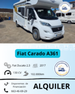 [ALQUILER] Autocaravana Fiat Carado A361