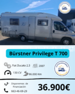 Autocaravana Perfilada Bürstner Privilege T 700
