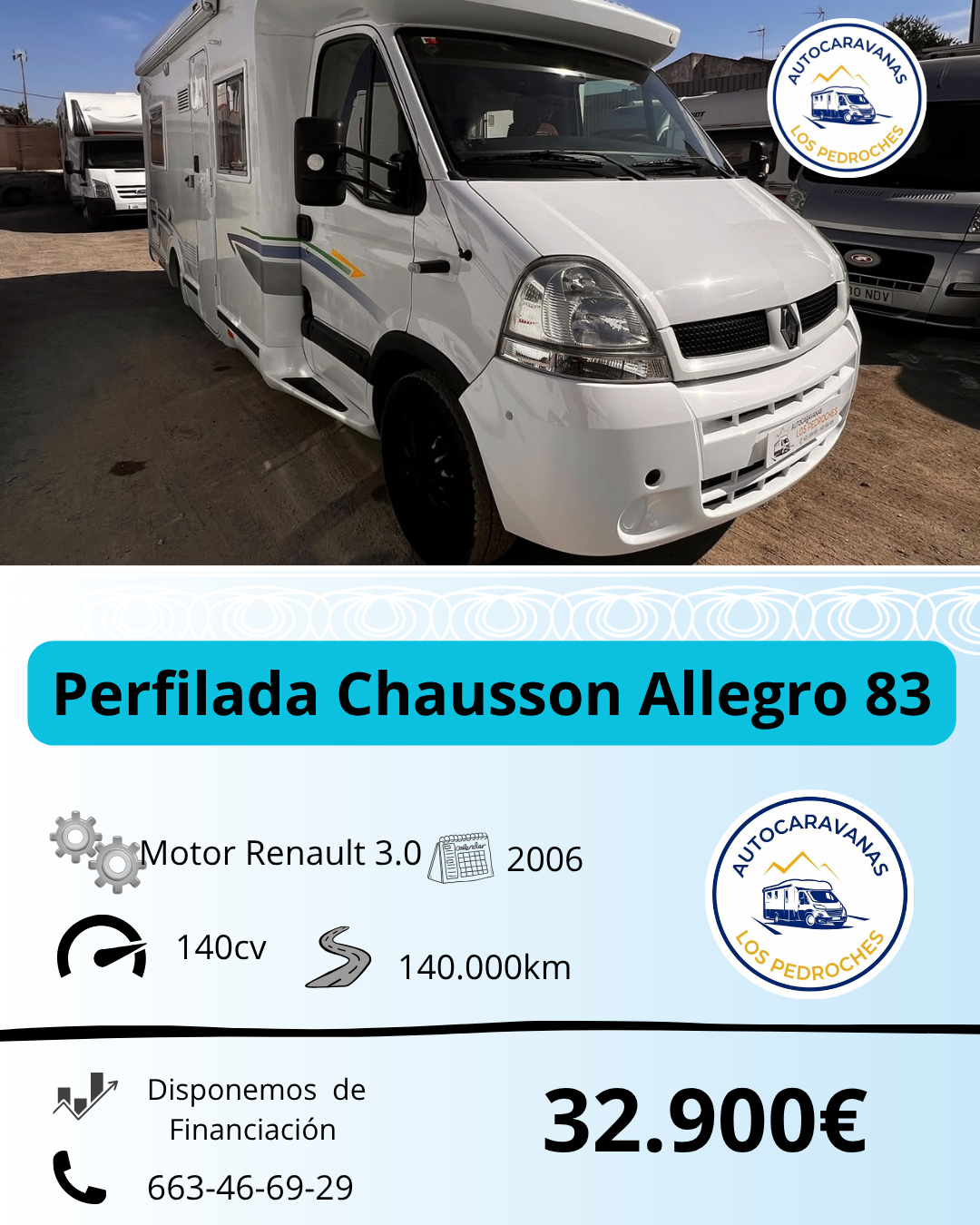 Añadir un título Perfilada Chausson Allegro 83 - Imagen 1